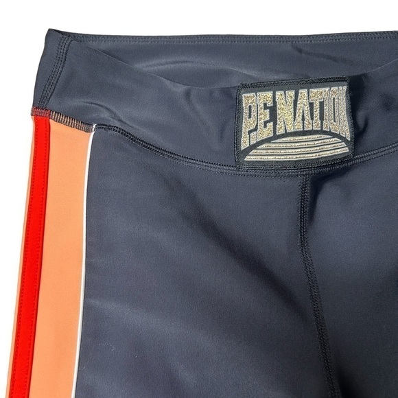 P.E Nation Orange Varsity Racing Stripe Athletic Active Workout Legging XS - Picture 13 of 16